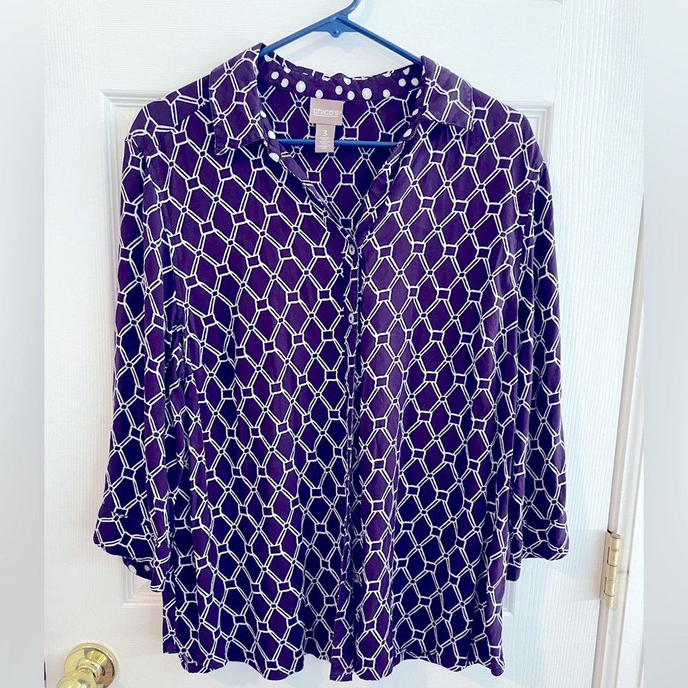 Chicos size 3 button down